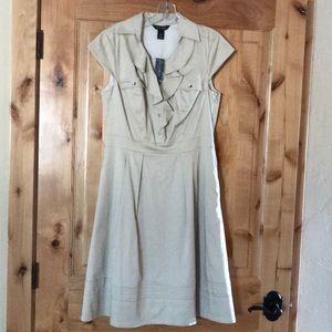 White House Black Market Khaki Dress